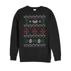 Men's Marvel Ugly Christmas Deadpool Sweatshirt