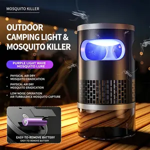 Portable Suction Mosquito Killer Lamp with Night Light Function Low Noise Physical Insect Trap for Indoor Outdoor Use