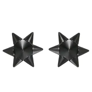 OIDEA Spike Dumbbell Stud Earrings with Punk Rivet Silhouette, Stainless Steel Jewelry for Men and Women, Rock Concert Style