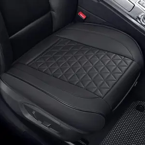 Luxury Faux Leather  Seat Cover Front Bottom Seat Cushion Cover, Anti-Slip and Wrap Around The Bottom, Fits 95% of  - 1 count,
