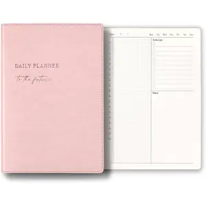 2026 Daily Planner - Undated Monthly & Daily Planner for 180 days Planning Your Success - Hourly Schedule, , and Notes for Productivity - Aesthetic, Academic, Stylish School or Office Supplies ()