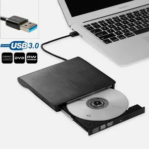 USB 3.0 Slim External CD DVD Drive Disc Player Burner Writer for Laptop PC Mac Compact Disc DVD RW Compatible