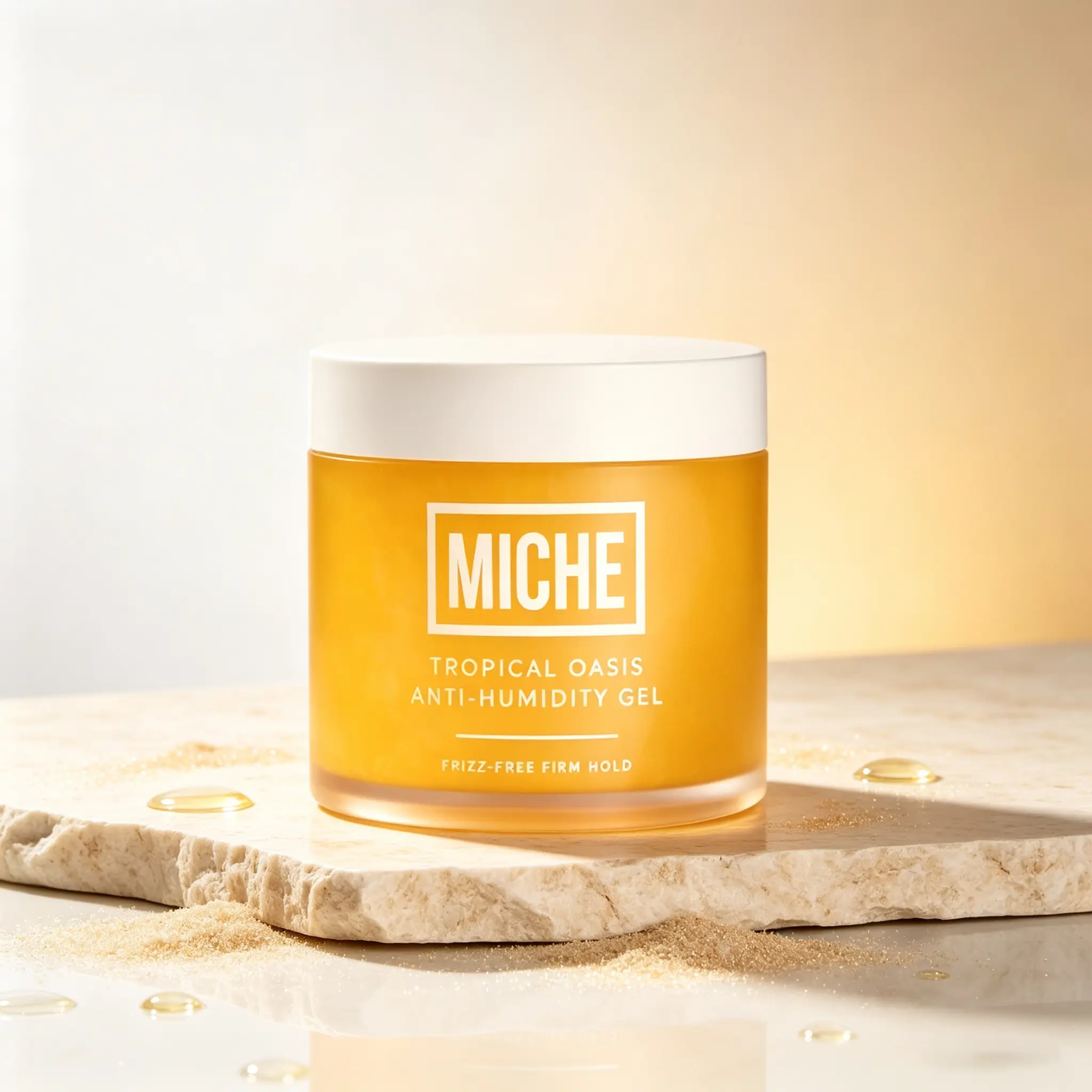 MICHE Anti-Humidity Strong Hold Hair Gel, Alcohol-Free Frizz Control Styling Gel for Curly, Coily & Wavy Hair, Long-Lasting Curl Definition Styling Product for All Textured Hair Types