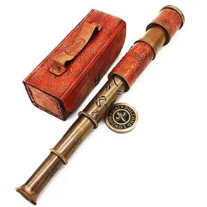 Nautical Pullout Telescope 16" Brass Marine Telescope Antique Collectibles Telescope