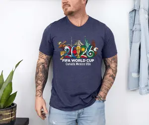 World Cup 2026 Shirt, Family Matching T-shirt, Canada Mexico USA Tee, Football Fan Gift