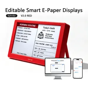 Kylendar E-Paper Smart world clock Display: Upgraded Version 2.0 — 2026 Family Calendar. A Multifunctional, Editable Smart Planner and Organizer with Stand—An Efficiency-Boosting Device and the Perfect Gift for Successful Individuals.