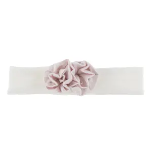 Flower Headband in Natural with Macaroon