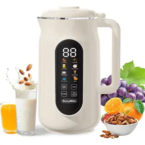 10 in 1 42 Oz Nut Milk Maker 10 Blades LED Panel Auto Clean Delay Start Keep Warm Boil for Plant Based Drinks