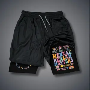 Christianity Double-Layer Sports Shorts Graphic Shorts Black Shorts Camo Shorts Streetwear Shorts Men Outfits Men Short Shorts Vacation Outfits Shorts