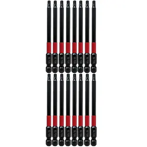 16-Piece T20 Cross Screwdriver Set with Strong Magnetism, S2 Alloy Material, Dedicated for Electric Screwdrivers Tools