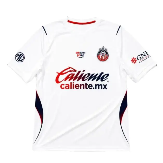 Chivas 26-27 White Away Soccer Shirt -Performance Quick-Dry Jersey for Stadium,Training & Everyday Wear