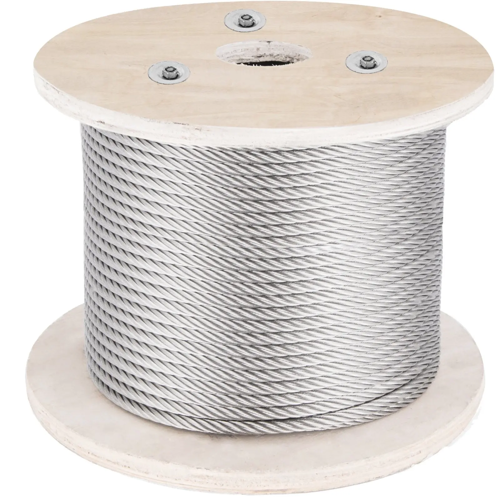 5/32 Inch Stainless Steel Cable, 500 Feet T316 Wire Rope 1x19 Marine Grade Steel Cable for Deck Railing, Handrail, Stair, Balustrade, Outdoor Fencing, Boat Dock Rigging, DIY Projects