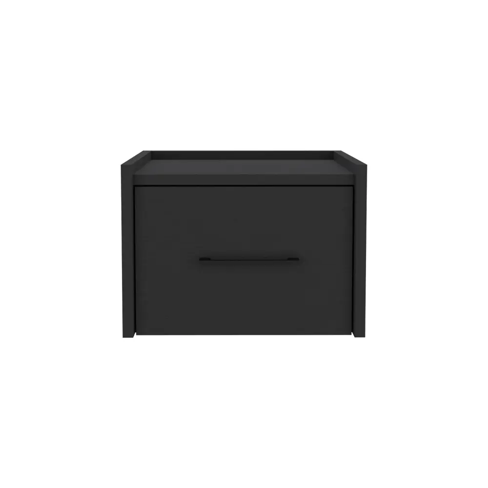 【GOOGREAT】Floating Nightstand Calion, Bedroom, Black
