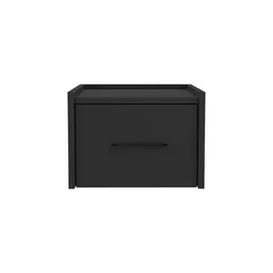 【GOOGREAT】Floating Nightstand Calion, Bedroom, Black