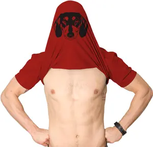 Ask Me About my Wiener Flipover T-Shirt Funny Wiener-Dog Flip Up Tee Mens Funny T Shirts Cool Vintage Fashion T-Shirt Gift Classic Menswear Flip Apparel for Men Funny Dog Short Sleeve Novelty Tees for Guys Red