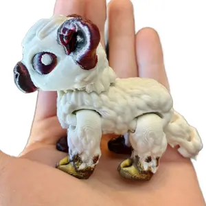 Articulated Highland Cows | 3D printed plastic articulated highland cow fidget toy for fun and stress relief - Decor Multicolor Gift