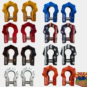 3/4'' Extreme duty Aluminum D-Shackle set (9T) (LIFETIME WARRANTY*)