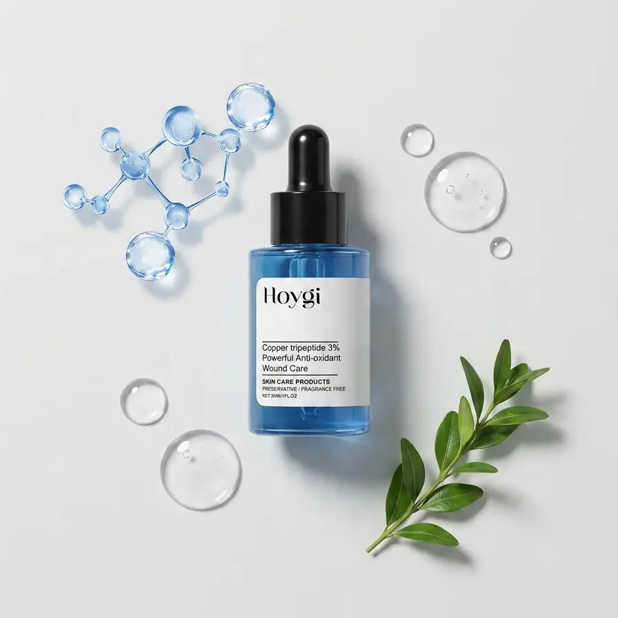 3% Copper Tripeptide Facial Serum (30ML) - Fragrance & Preservative-Free, Antioxidant Skin Barrier Repair, Anti-Aging Wound Care Essence