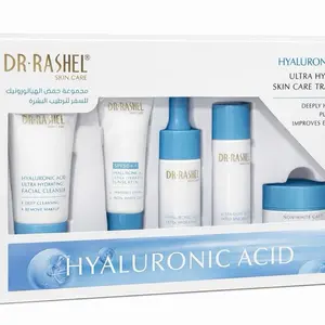 DR Rashel Hyaluronic Acid 5pcs Set - Hyaluronic Acid for Skin Repair, Ultra Hydrating Facial Cleanser, SPF50+, Non-White Cast, Ideal for Various Uses