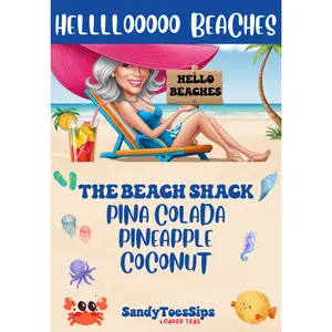 THE BEACH SHACK Loaded Tea or Loaded Water  Sugar Free Gluten Free