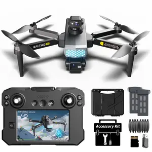 Drone 5.6-inch Touchscreen with 3-Axis Anti-Shake Gimbal, 5G FPV, GPS+ Optical Flow, Brushless Motor, Obstacle Avoidance, 7-Level Wind Resistance, 4K Video, 50x Zoom, Professional RC Mechanical gesture control