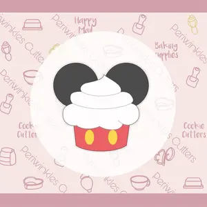 Mouse Ears Cupcake Cookie Cutter