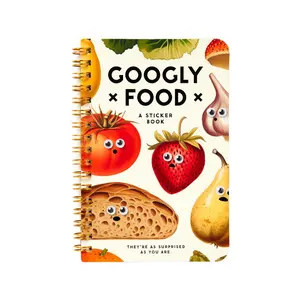 Googly Food Sticker Book - Decorative Fruit Tiles Sticker