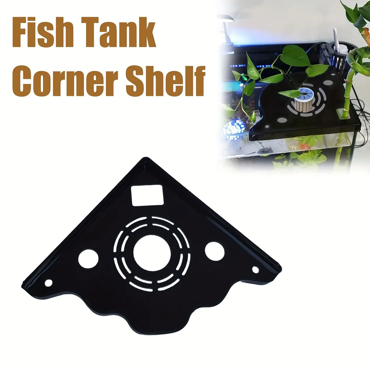 Water Cultivation Plant Tray, Planting Trays, Home Greenery Holder, Desktop Plant Stand, Fish Tank Corner Planter, Food Storage Rack, Suitable for Home, Garden, Office, Aquarium, Christmas Gift, Corner Shelf, Hydroponic Plant Holders