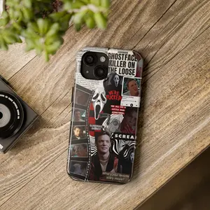 Ghostface Horror Movie iPhone Case – What’s Your Favorite Scary Movie Inspired Aesthetic, Slasher Fan Protective Slim Phone Cover