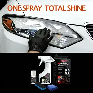 Car Headlight Restoration Liquid Oxidation Kit, Restorer Kit, Multi-Functional Headlight Cleaner for Foggy Lights, Durable Repair Set for All Vehicle Types