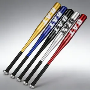 1pc Thick Full Aluminum Baseball Bat, 51cm High Hardness Lightweight Durable Design, Adult Outdoor Training Game, Blue