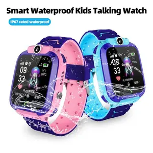 Q12 Kids' 2G Waterproof Smart Watch - Wearable Devices with GPS Monitor, SOS Call, High-Definition Voice, Activity Recorder, Pedometer for Boys and Girls (Wristwatch for Child Safety)