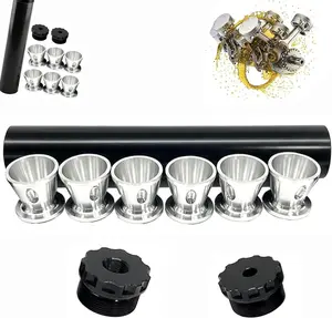 Solvent Filter Trap Black Aluminum Solvent Trap Kit, Fuel Filter 1/2 X 28 with Multiple End Caps, And Industrial Grade Automotive Accessories (1/2—28-1set)