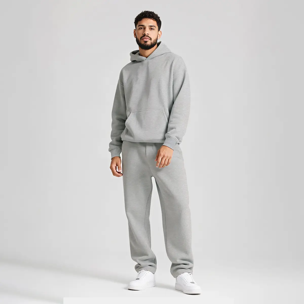 GINGTTO Men & Women’s Solid Hoodie & Sweatpants Set, 2 Piece Tracksuit ,Oversized Hoodie Tracksuit Unisex Streetwear,Winter Warm Hoodie Athletic Outfits