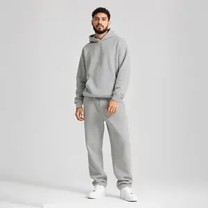 GINGTTO Men & Women’s Solid Hoodie & Sweatpants Set, 2 Piece Tracksuit ,Oversized Hoodie Tracksuit Unisex Streetwear,Winter Warm Hoodie Athletic Outfits