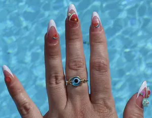 Evil Eye Ring | Protection Jewelry | Light Blue