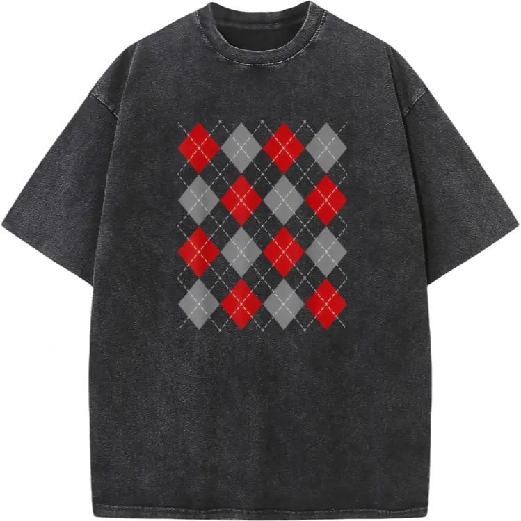 Argyle 1950s Sock Hop Women Men Vintage 50s  60s T-Shirt