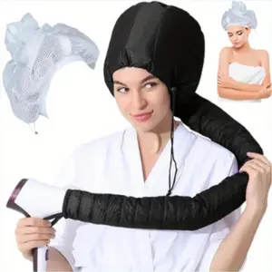 1-Piece Adjustable Hair Dryer Cap - Soft & Portable Hair Cap Accessory, Ideal for Home or Salon Hair Care, Designed for All Hair Types, Lightweight & Comfortable
