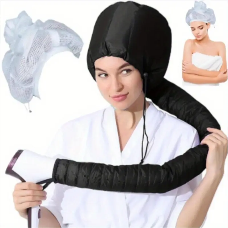 1-Piece Adjustable Hairdryer Cap - Soft & Portable Blow Dryer Cap Accessory, Ideal for Home or Salon Hair Care, Designed for All Hair Types, Lightweight & Comfortable, Adjustable Hair Drying Cap