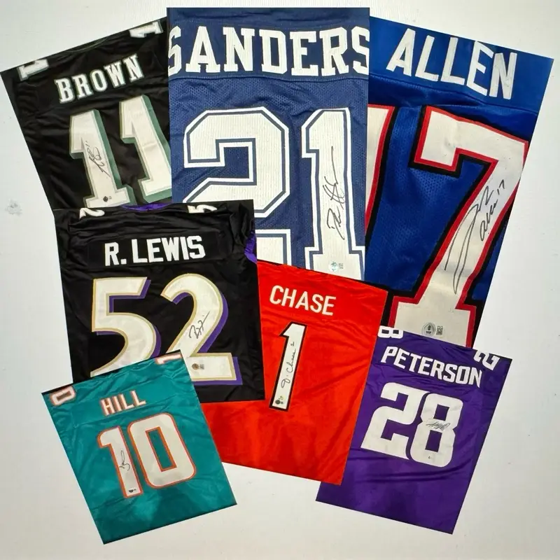 PYD Signed Custom Factory Sealed Football Jersey Break and guaranteed trading cards!