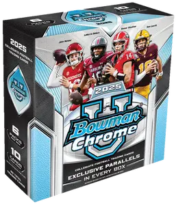 2025 Bowman Chrome U Football Mega Box (6 Packs)