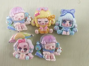 Daka Mengmeng Sansan Girl Resin Accessories DIY Materials
