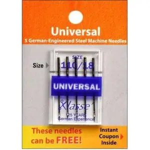 Klasse Size 110/18 Universal Sewing Machine Needles