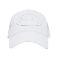 Triple White Velvet Trucker Hat