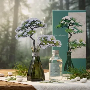 Cedarwood  reed diffuser, Cedarwood-shaped diffuser tablets, flameless and alcohol-free, a high-end home fragrance diffuser for bedrooms,  living room, long-lasting fragrance,