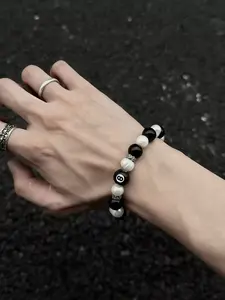 8 Ball Bracelet, Storm Pool Eight Hand Chain, Adjustable Size 8-20mm, Unisex Jewelry, Elegant Accessory for Men and Women