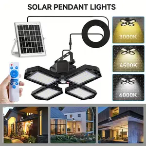 Solar Powered Motion Sensor Pendant Light, Waterproof Energy Efficient Durable Outdoor Indoor Lamp for Garden Garage Yard Patio