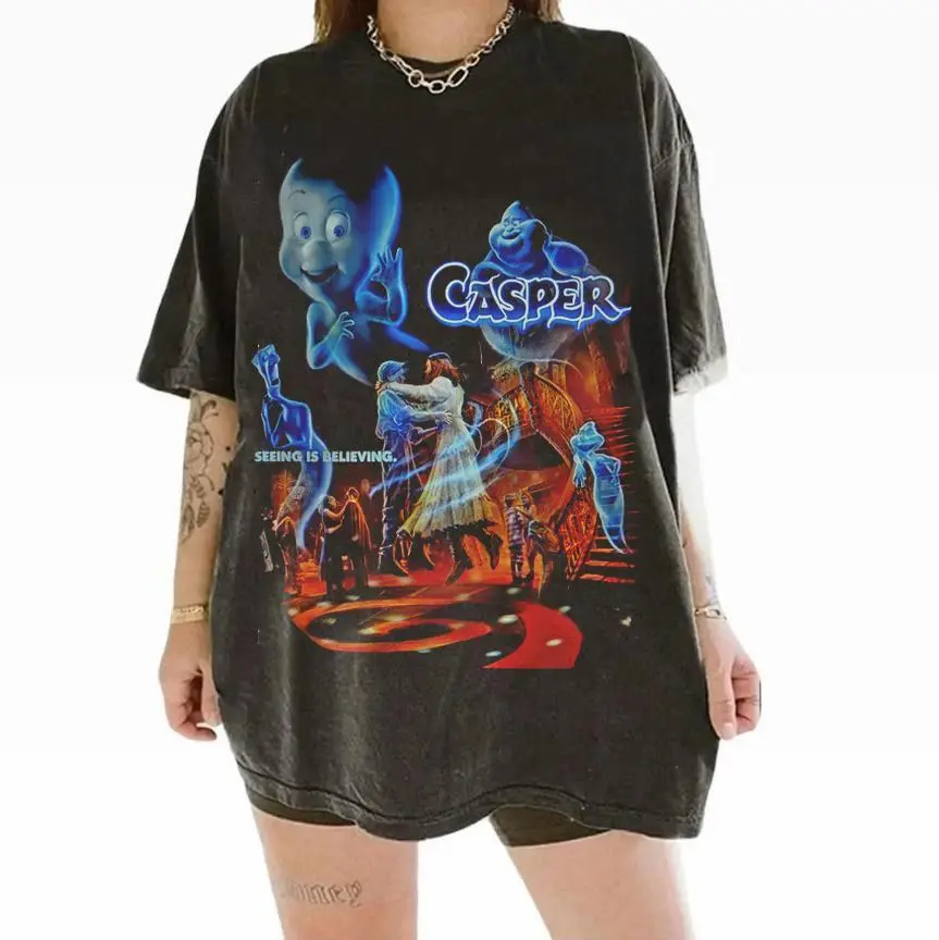 Casper Vintage Horror T-Shirt, 90s Ghost Movie Tee, Retro Halloween Shirt, Spooky Cute Oversized Tee, 90s Nostalgia Gift, Seeing Is Believing Top