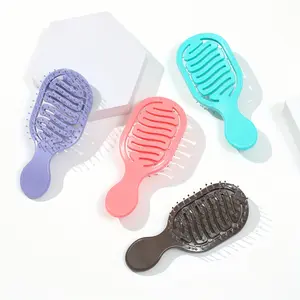 Mini Hair Comb for Women, Portable Travel Comb, Scalp Massage Comb, Suitable for Dry Wet Hair, Six Colors Available, Macaron Color