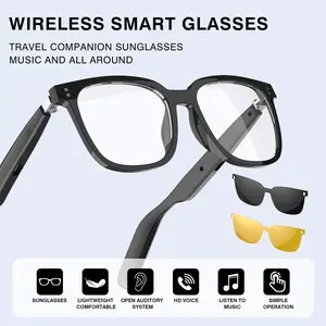 Unisex Smart Glasses – Wireless Communication, Music Streaming, High-Definition Lenses, Touch Control, iOS/Android Compatible, Durable Electronic Glasses